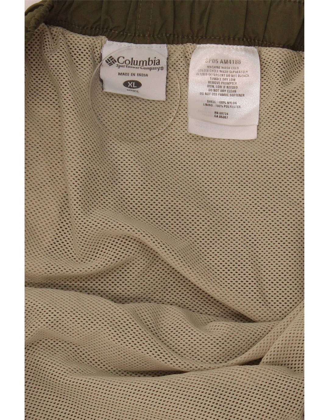 Columbia Badeshorts til mænd XL Khaki Nylon