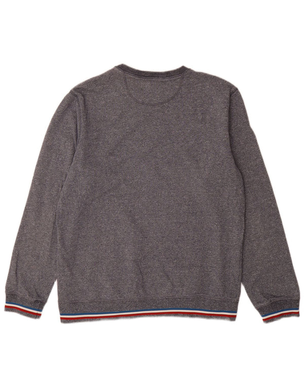 ADIDAS Sweatshirt-trøje til mænd Medium Marineblå Flecked Bomuld