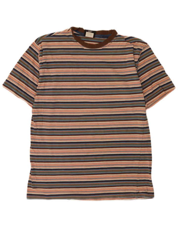 Vans Herre T-shirt Top Stor flerfarvet stribet bomuld