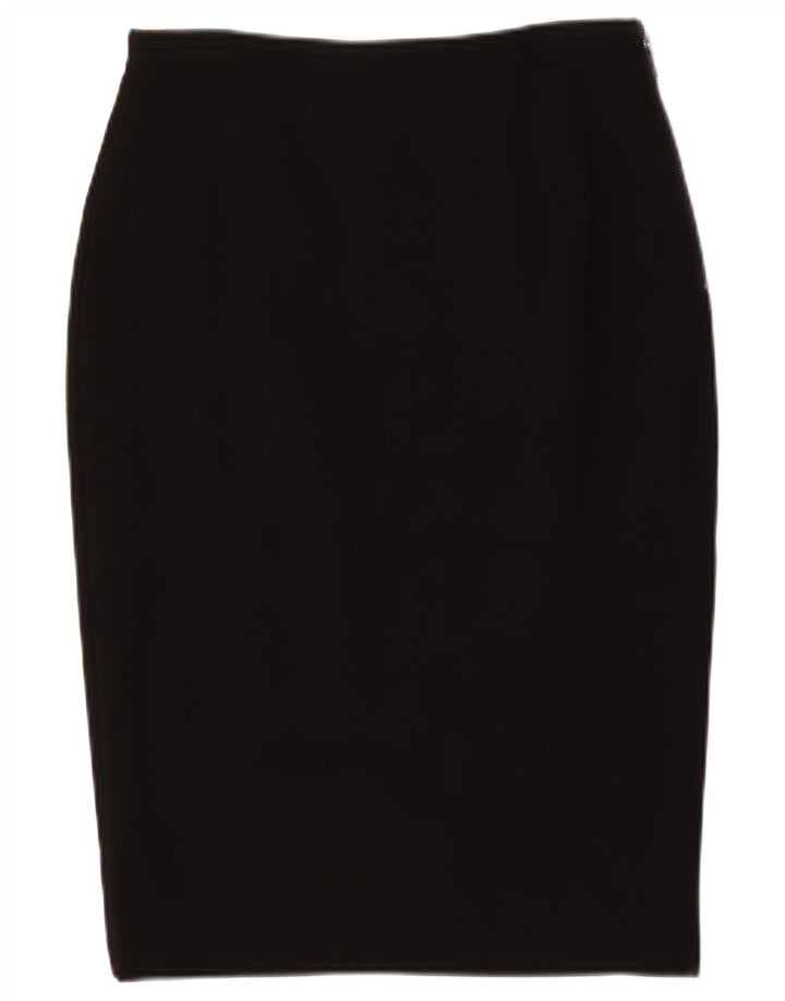 Marks & Spencer Pencil Nederdel til kvinder UK 12 Medium W30 Sort viskose