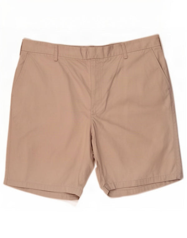Marks & Spencer Herre Blue Harbor Chino Shorts W42 2XL Beige Bomuld