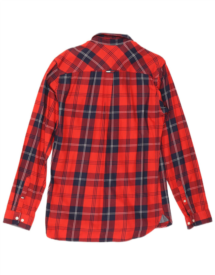 Tommy Hilfiger Herre Regular Fit skjorte Medium rød ternet bomuld