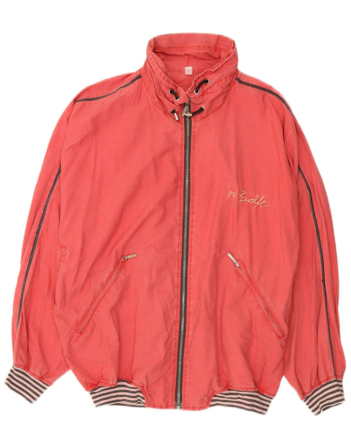 Vintage oversize bomberjakke til kvinder IT 44 Medium Pink Bomuld
