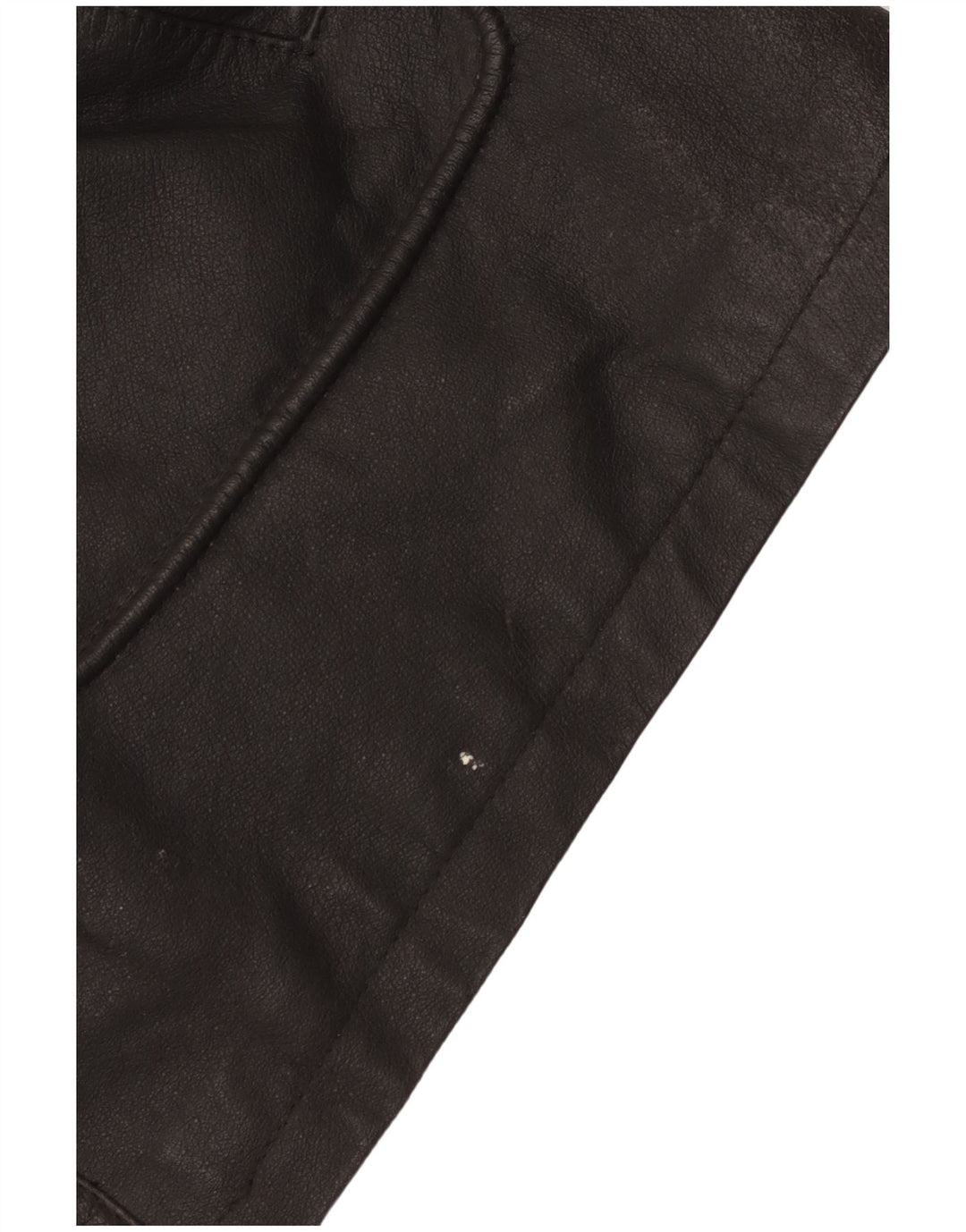 Vintage herre duffel læderjakke UK 42 XL sort læder