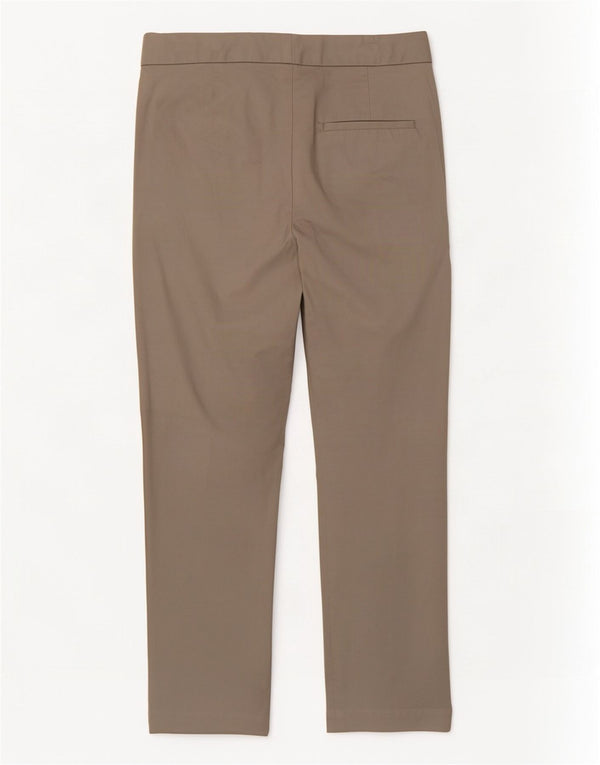 Marks & Spencer Dame Crop Suit Bukser UK 10 Small W27 L23 Beige Bomuld