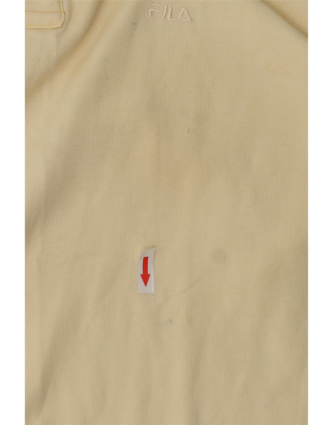 Fila Polo Shirt til mænd IT 50 Medium Off White Bomuld
