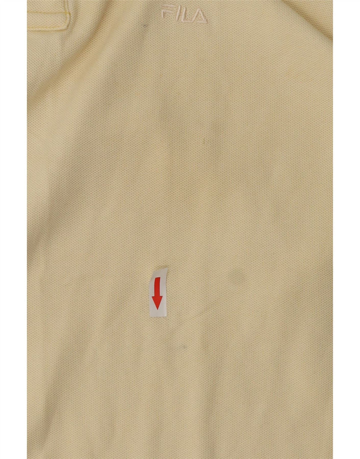 Fila Polo Shirt til mænd IT 50 Medium Off White Bomuld