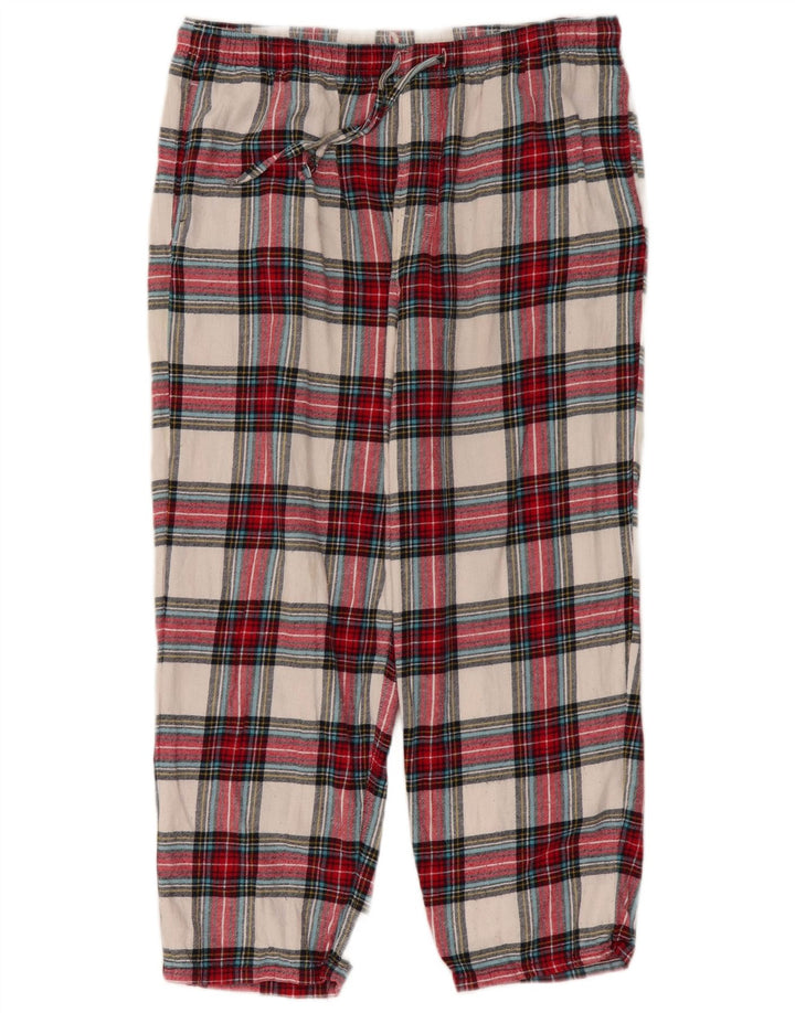 Marks & Spencer Chinobukser til kvinder store W34 L26 flerfarvet tern