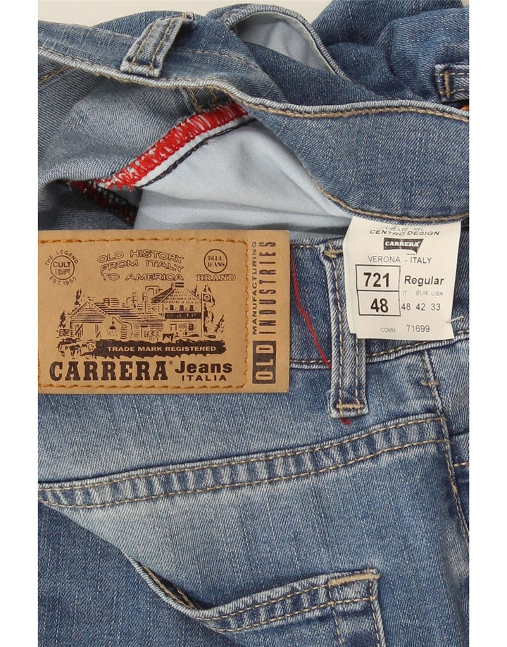 Carrera Herre 721 Denim Shorts W33 Medium Blue Bomuld
