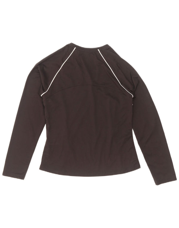 Reebok Dametop Langærmet UK 12 Medium Sort Polyester