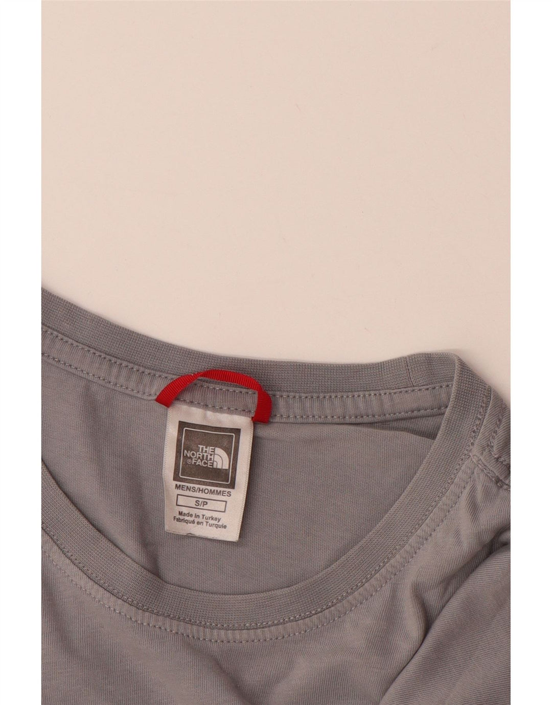 THE NORTH FACE Mens Graphic T-Shirt Top Small Grey Cotton