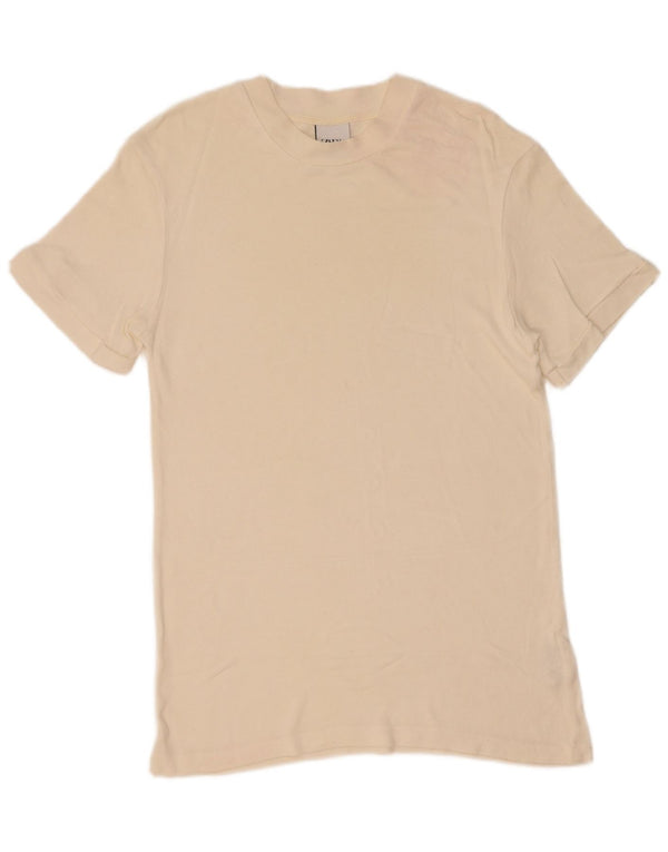 Zara Herre T-Shirt Top Medium Off White