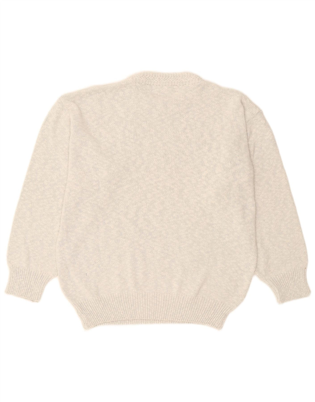 Vintage dame sweater med rund hals DK 18 XL grå