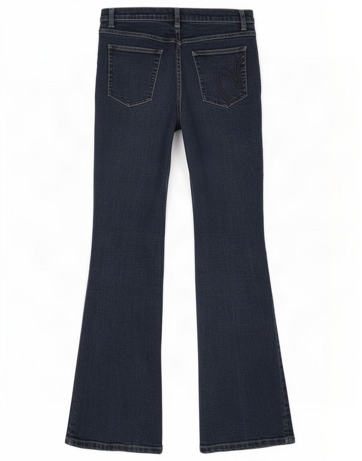 Marks & Spencer Dame Per Una Bootcut Jeans UK 12 Medium W30 L32 Navy Blue