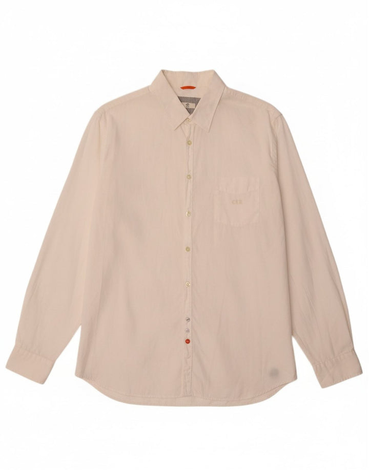 CERRUTI 1881 Mens Shirt XL White Colourblock Cotton