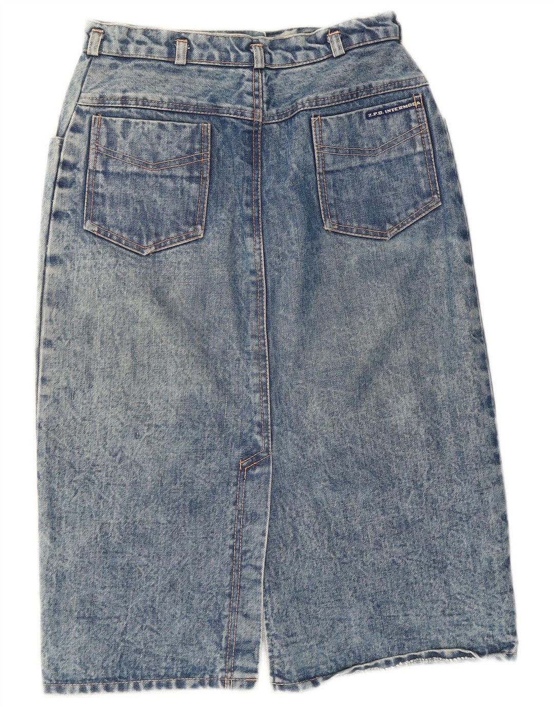 Vintage denimnederdel til kvinder W26 lille blå
