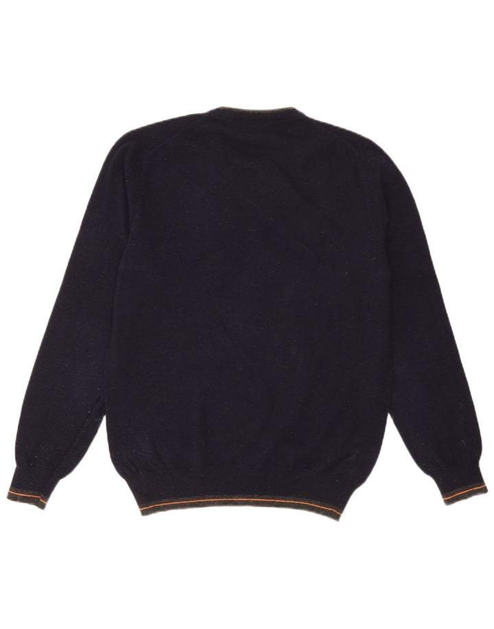 Refrigiwear Herre Sixty spa Crew Neck Jumper Sweater Medium Navy Blue Wool
