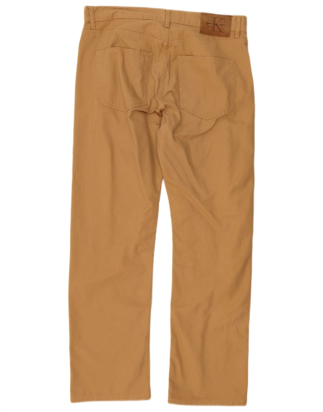 Calvin Klein Straight Jeans til mænd W33 L29 Beige Bomuld