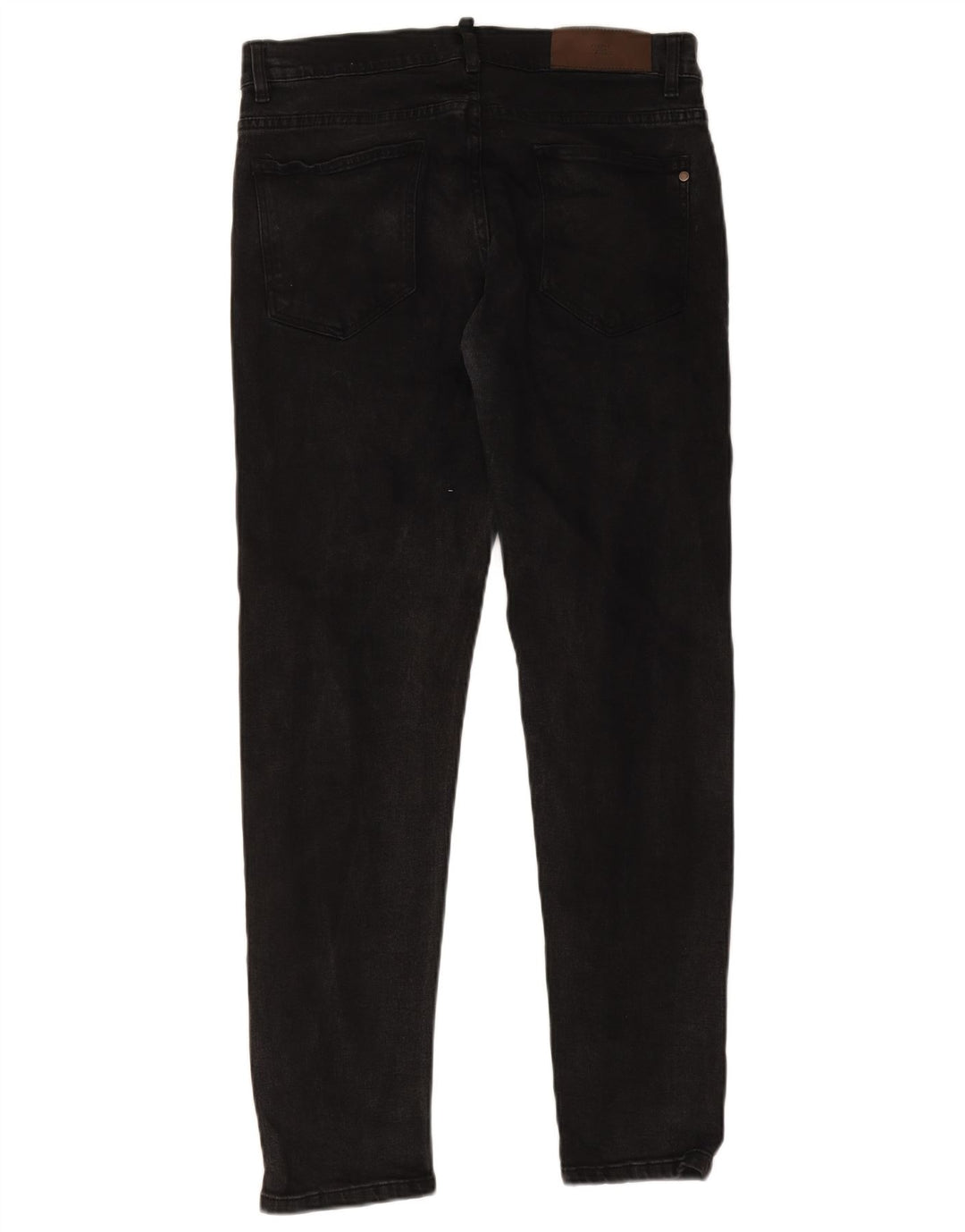 Zara Herre Slim Jeans EU 42 Large W32 L30 Sort Bomuld