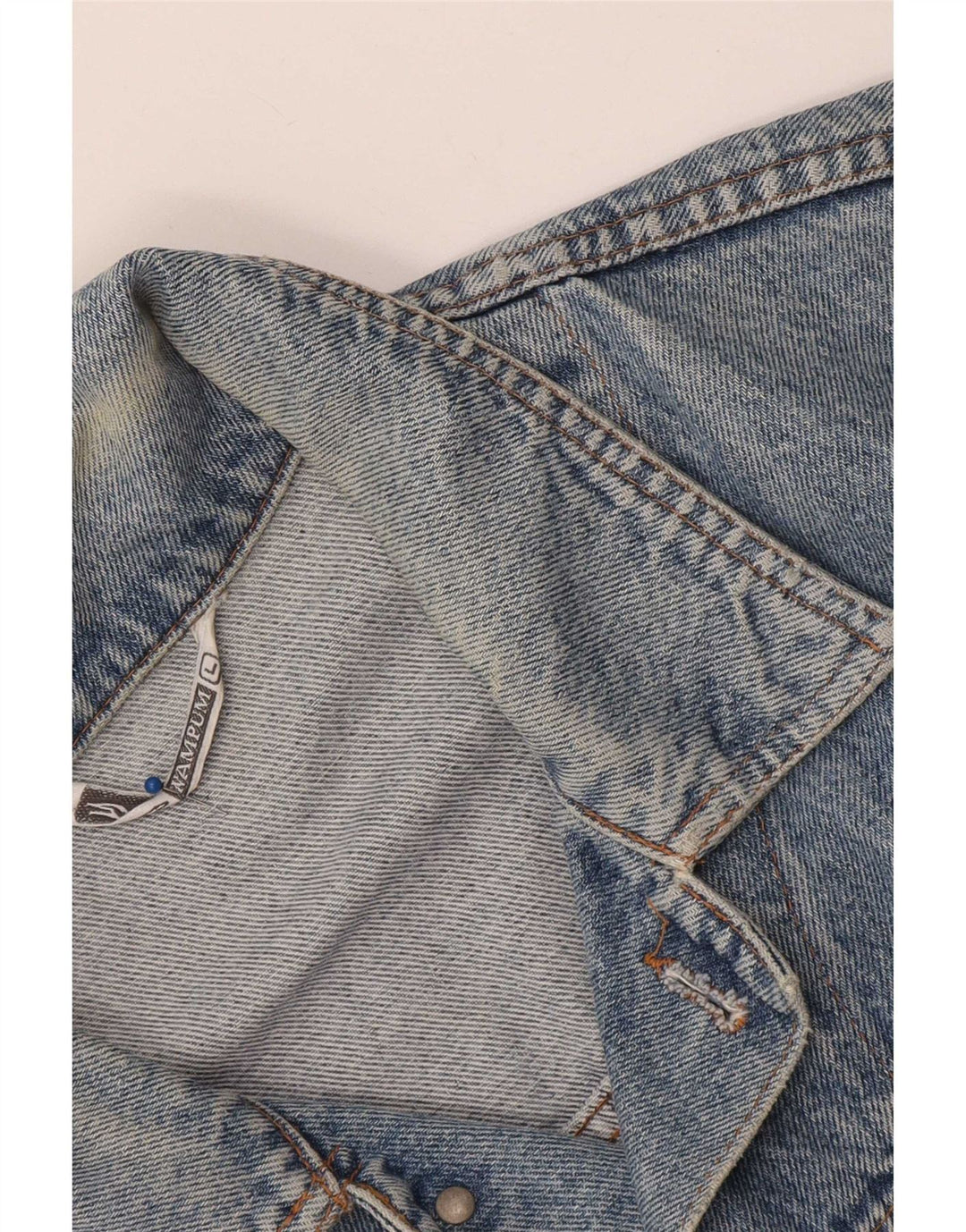 Wampum Dame denimjakke UK 16 Large Blue