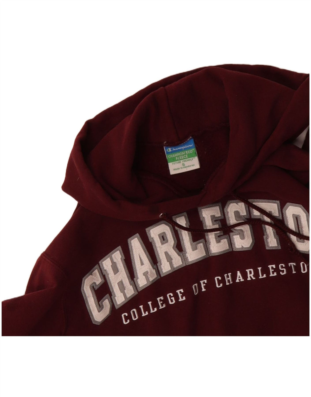 CHAMPION Herre Charleston Grafisk Hoodie Jumper Lille Bourgogne Bomuld