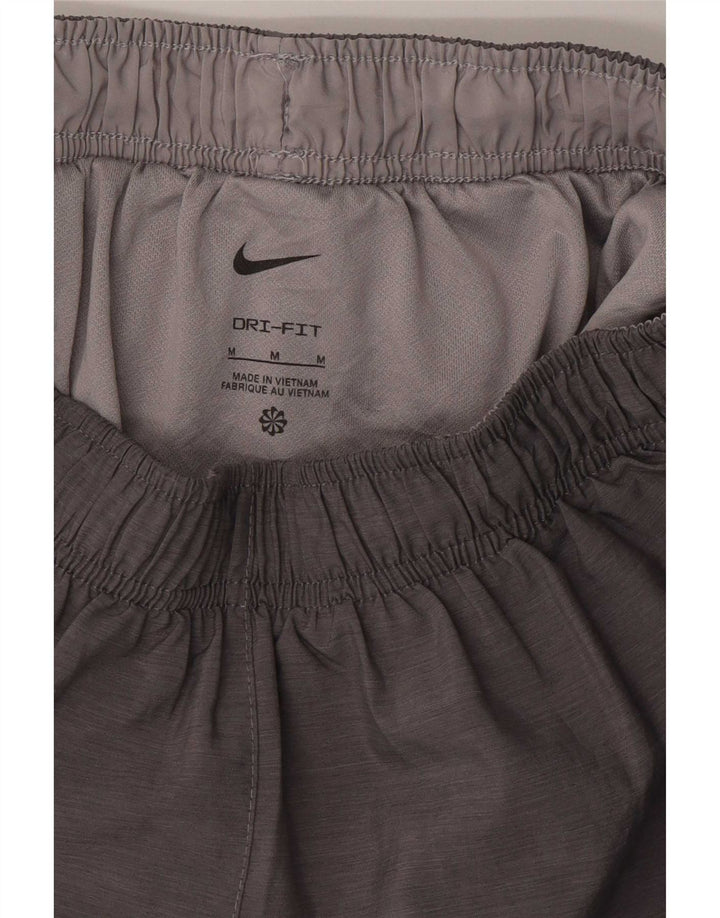 Nike sportsshorts til kvinder UK 12 Medium Grey Colourblock Polyester