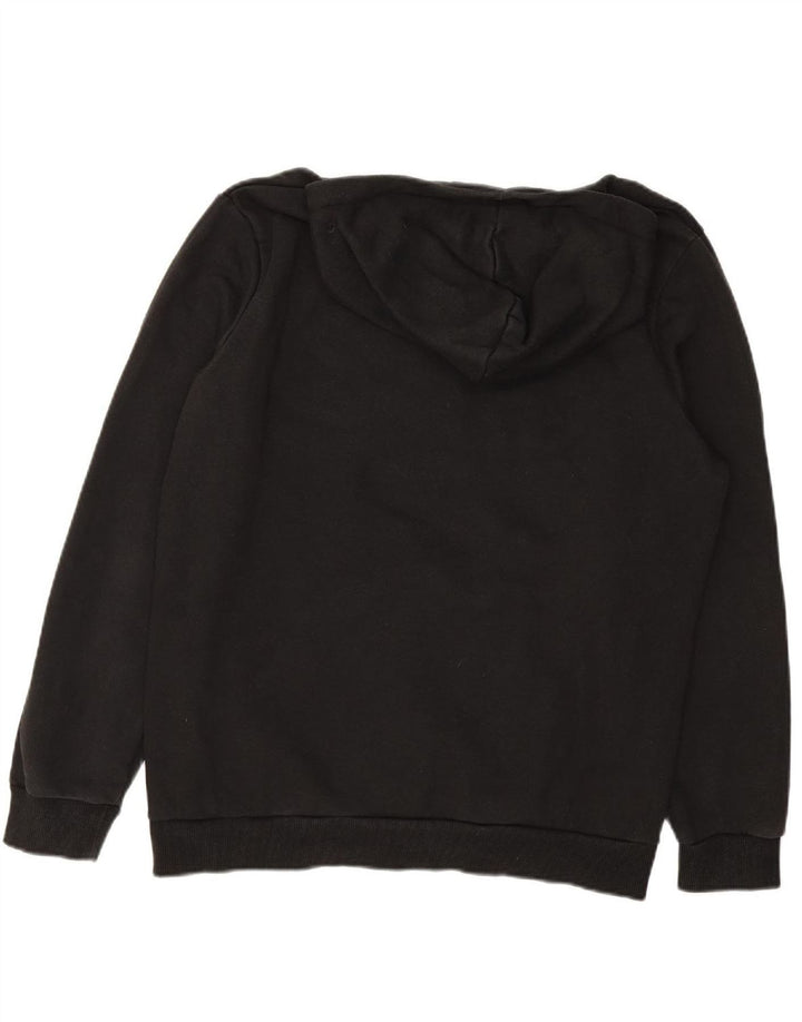 PUMA Mens Graphic Hoodie Jumper Large Black Cotton