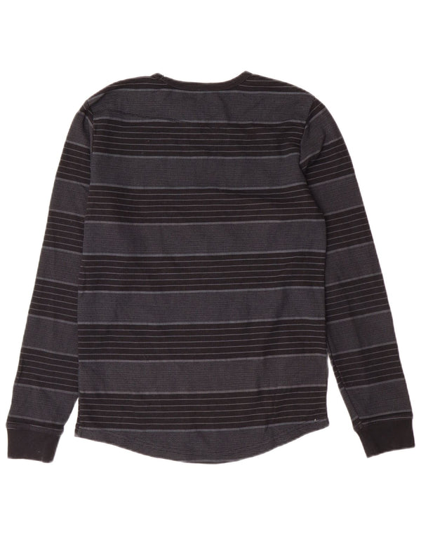 Volcom Boys Top Langærmet 11-12 År Stor Gråstribet Polyester