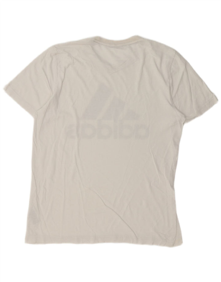 Adidas Grafisk T-shirt top til mænd, medium hvid
