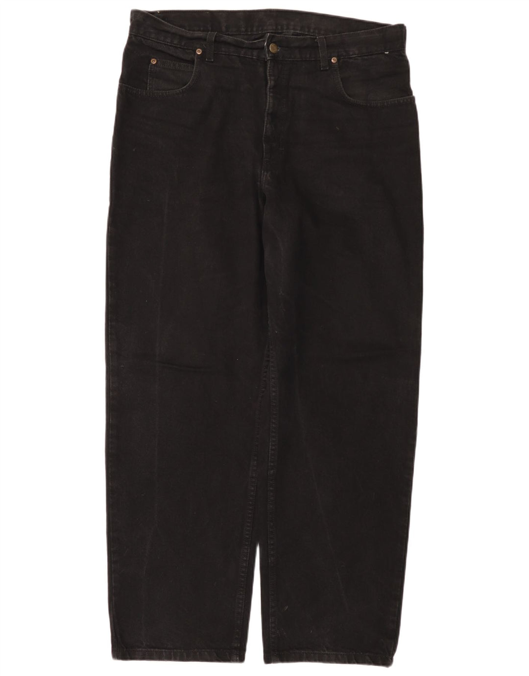 Lee Herre Kansas Straight Jeans W38 L30 Sort Bomuld