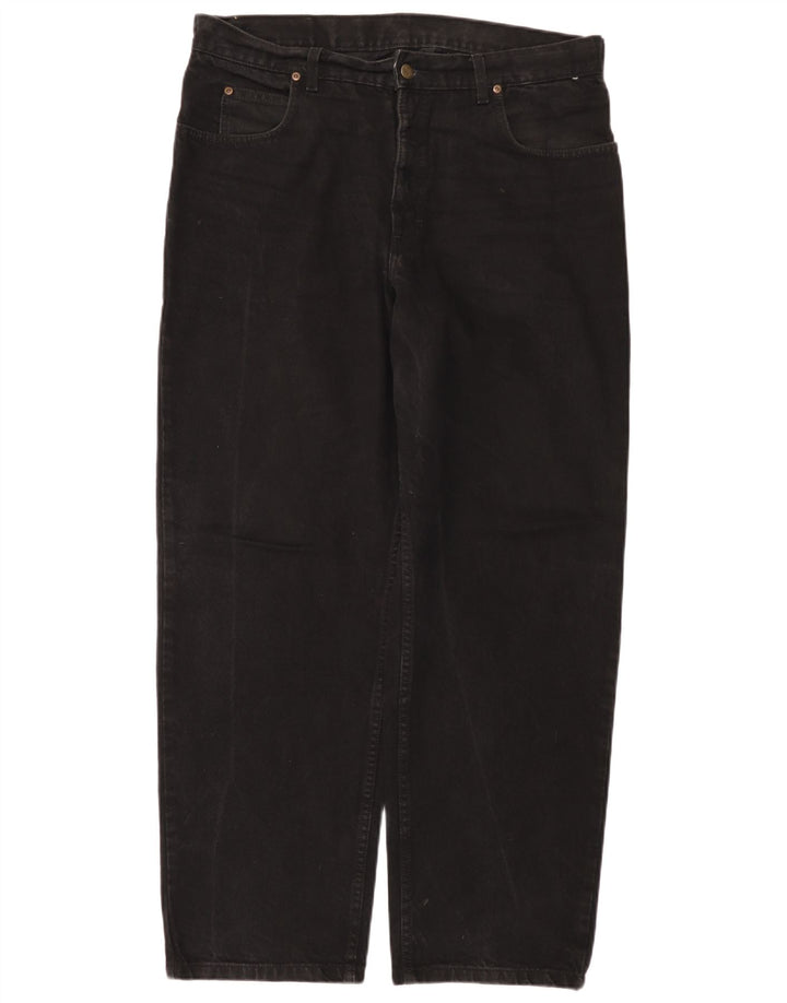 Lee Herre Kansas Straight Jeans W38 L30 Sort Bomuld
