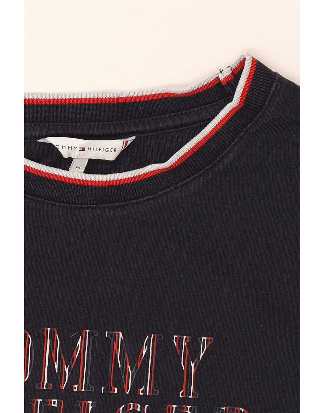 Tommy Hilfiger Herre grafisk T-shirt Top Medium Navy Blue