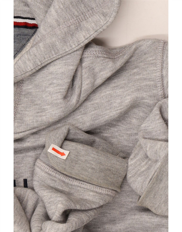 TOMMY HILFIGER Mens Graphic Hoodie Jumper Medium Grey Vintage Tommy Hilfiger and Second-Hand Tommy Hilfiger from Messina Hembry 