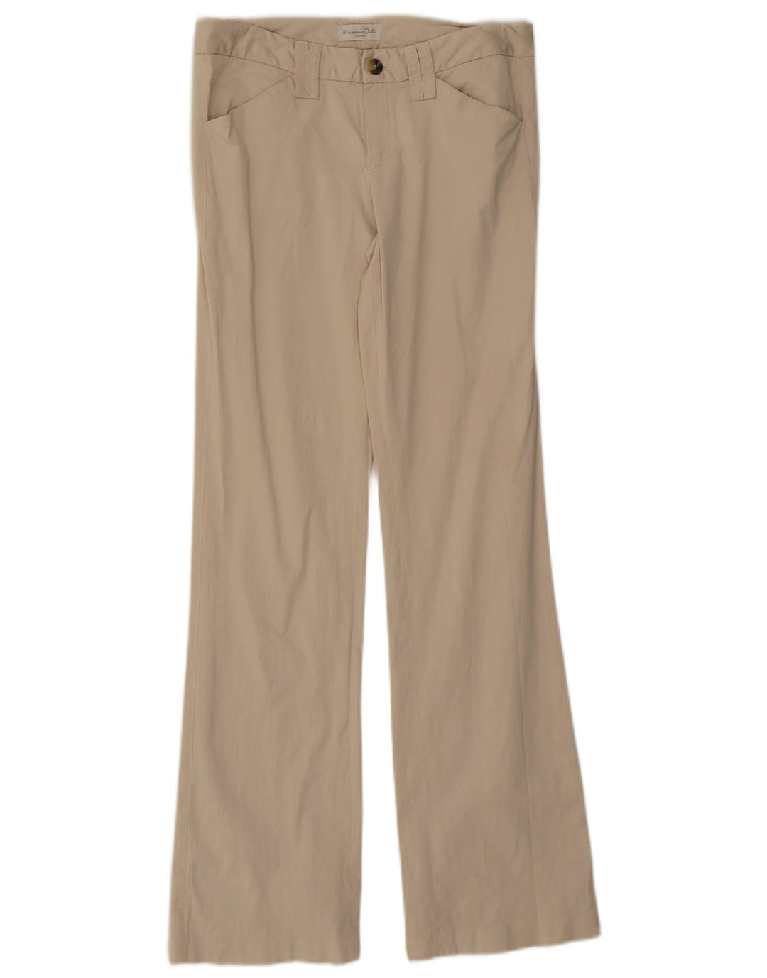 MASSIMO DUTTI Womens Bootcut Casual Trousers EU 40 Medium W30 L32 Beige