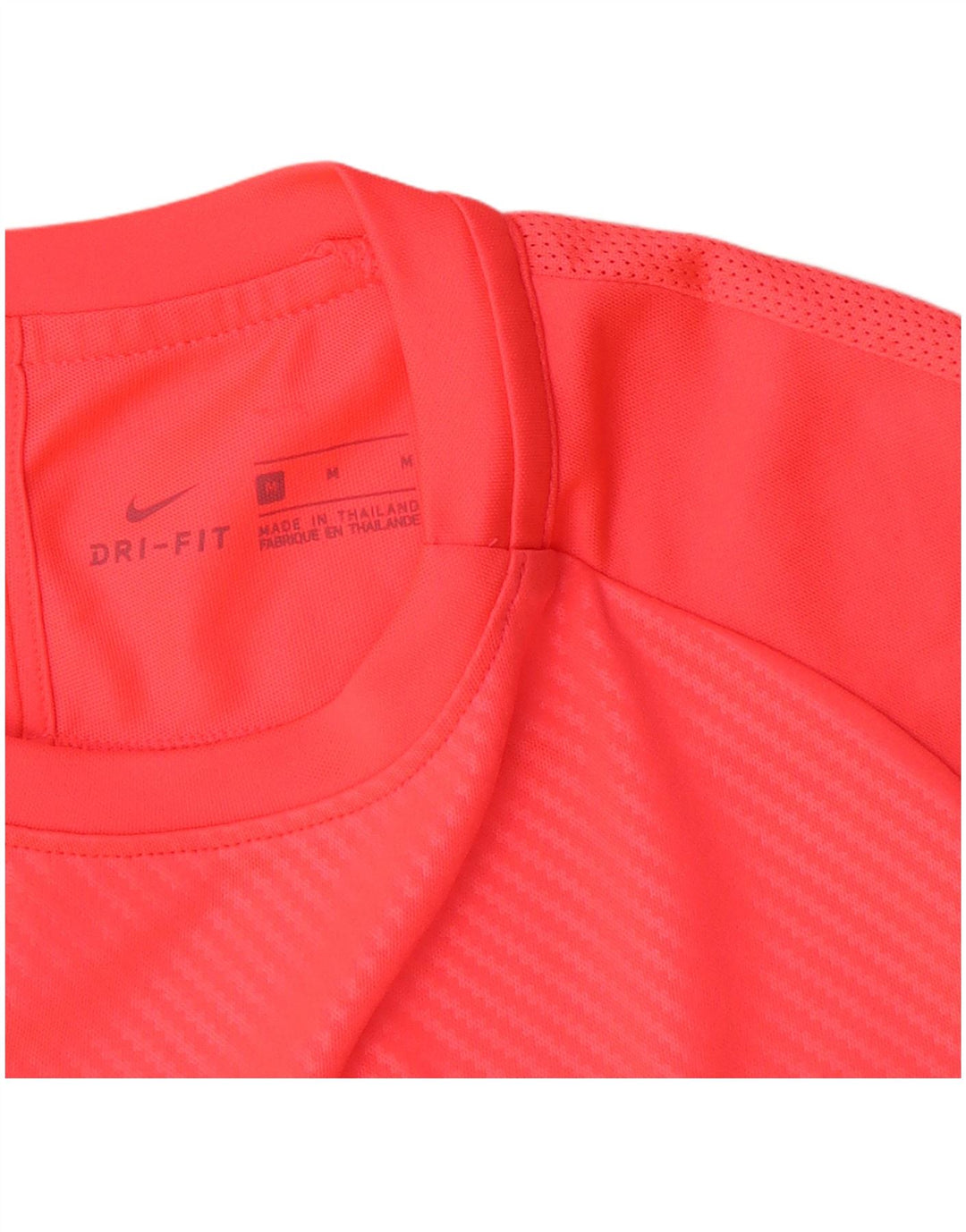 Nike Herre Dri Fit grafisk T-shirt Top Medium Pink Nålestribet Polyester
