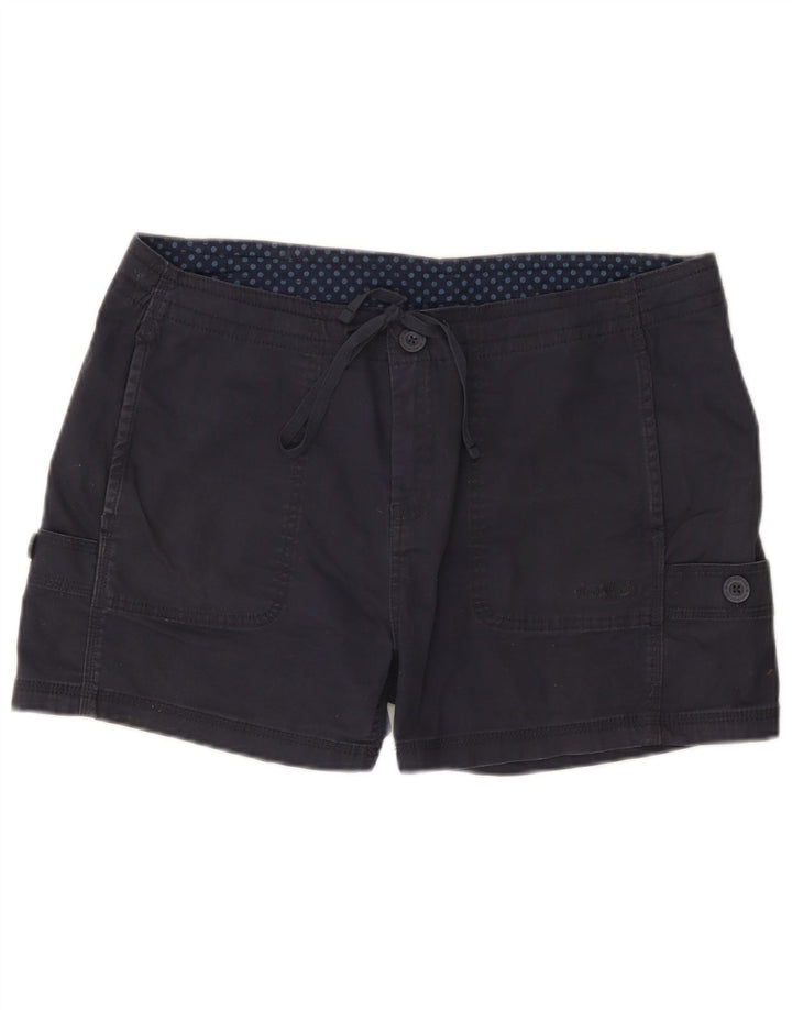 Weird Fish Dame Cargo Shorts UK 14 Large W36 Navy Blue Cotton