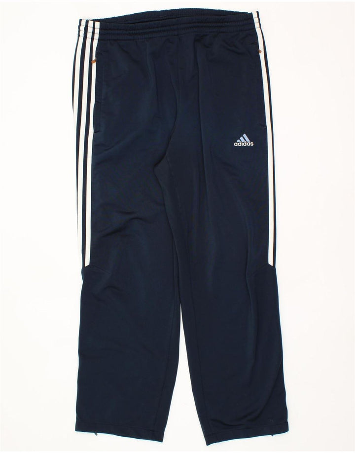 ADIDAS Mens Tracksuit Trousers UK 36/38 Small  Navy Blue Polyester Vintage Adidas and Second-Hand Adidas from Messina Hembry 