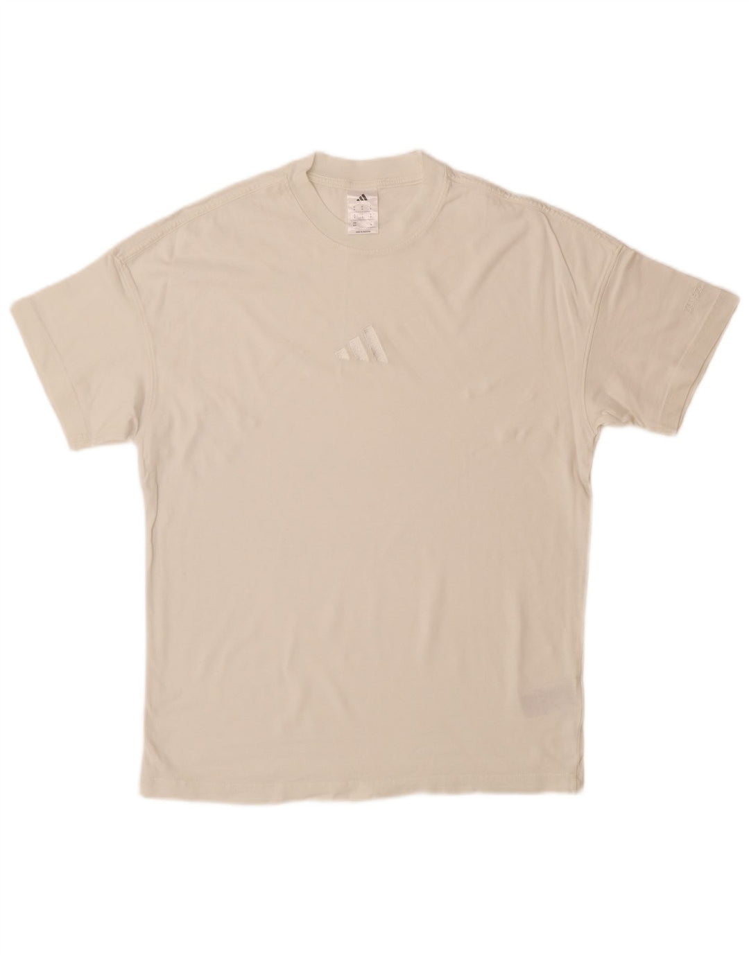 ADIDAS Herre T-Shirt Top Lille Hvid Bomuld