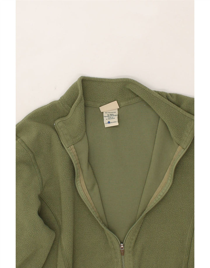 L.L.BEAN Womens Fleece Jacket UK 14 Medium Green Polyester Vintage L.L.Bean and Second-Hand L.L.Bean from Messina Hembry 