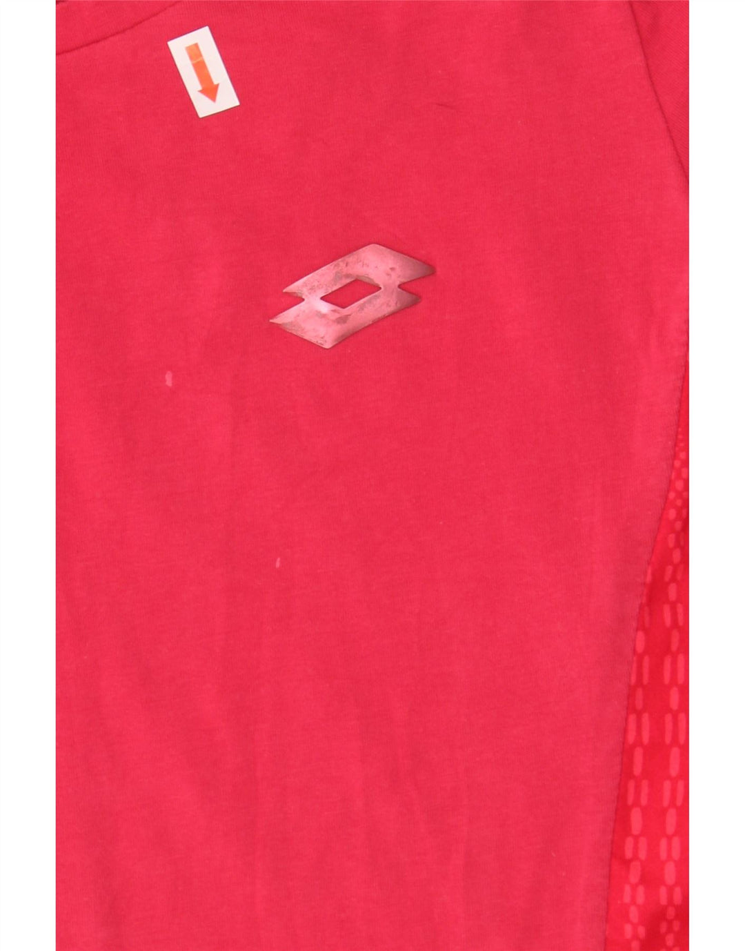 LOTTO Womens T-Shirt Top UK 10 Small Red Vintage Lotto and Second-Hand Lotto from Messina Hembry 