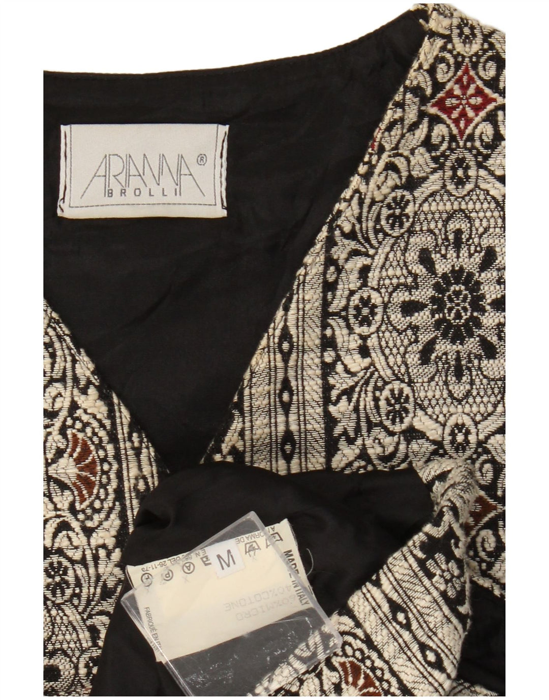 Arianna Damevest UK 14 Medium Black Paisley Microfibers