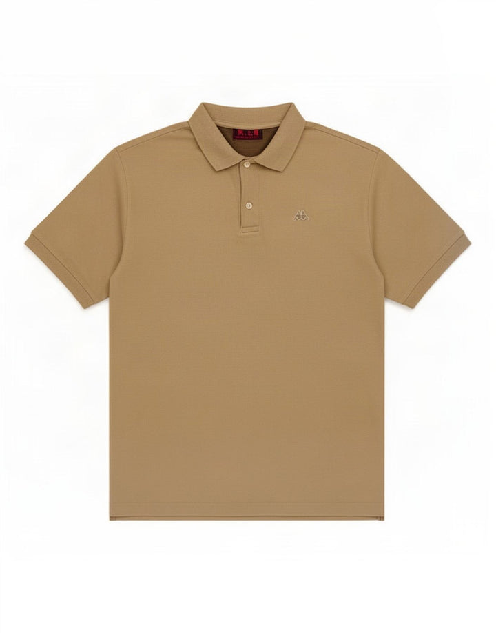 Kappa herre poloskjorte stor beige bomuld