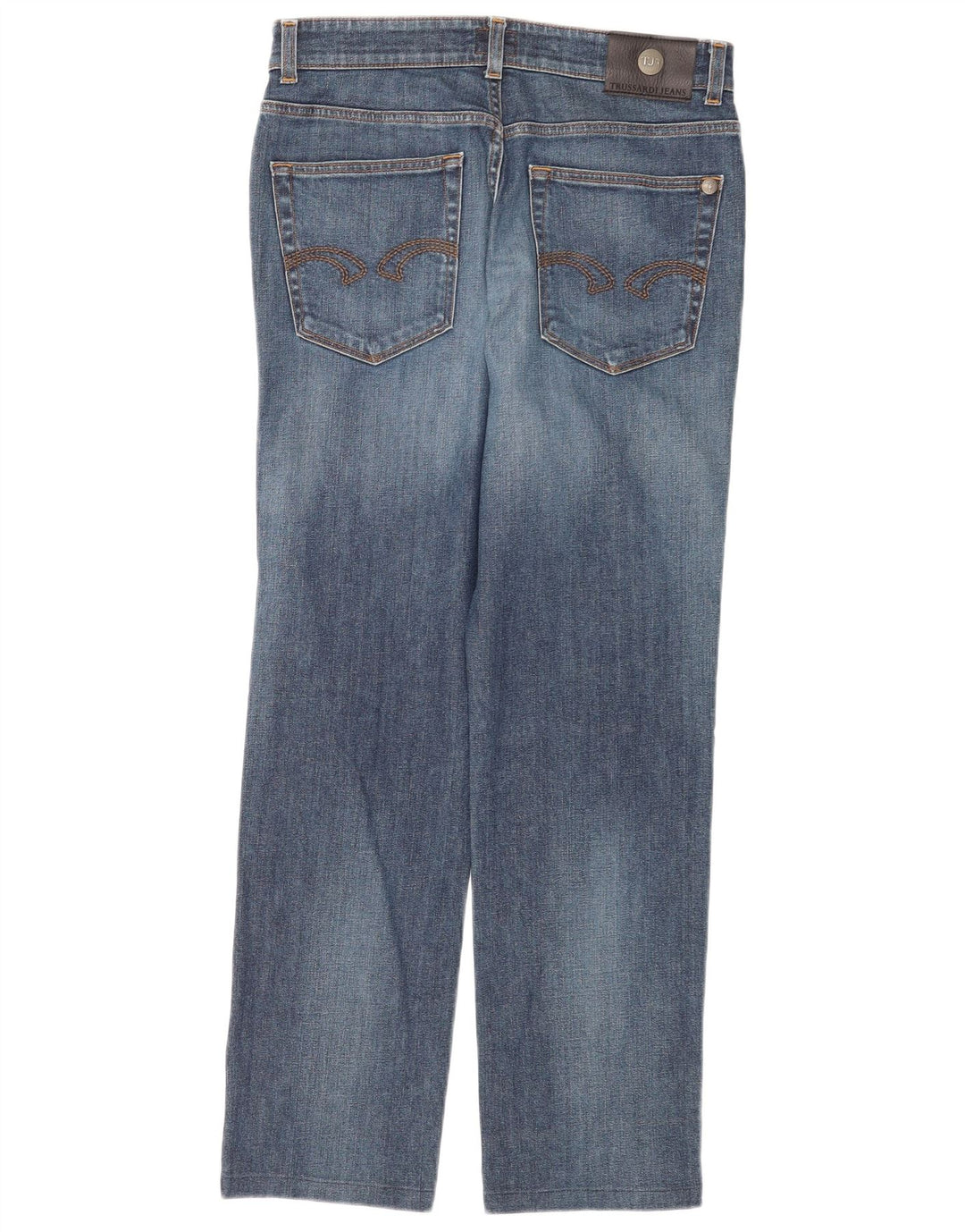 Trussardi Straight Jeans til mænd W32 L28 blå bomuld