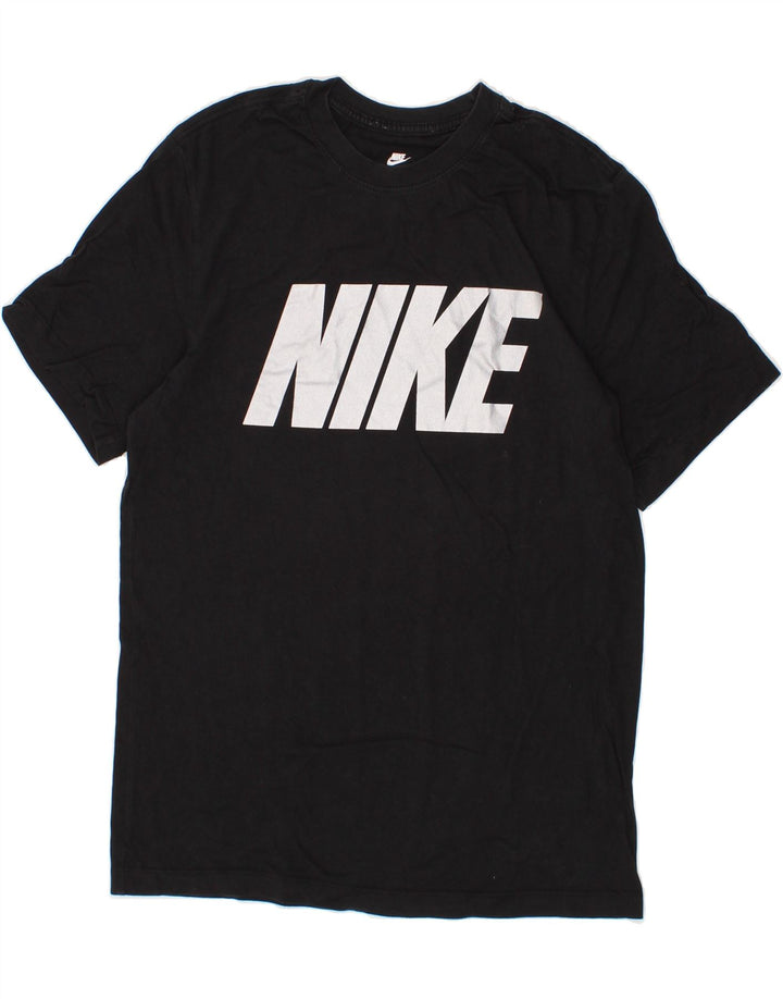 NIKE Mens Graphic T-Shirt Top Medium Black Cotton Vintage Nike and Second-Hand Nike from Messina Hembry 