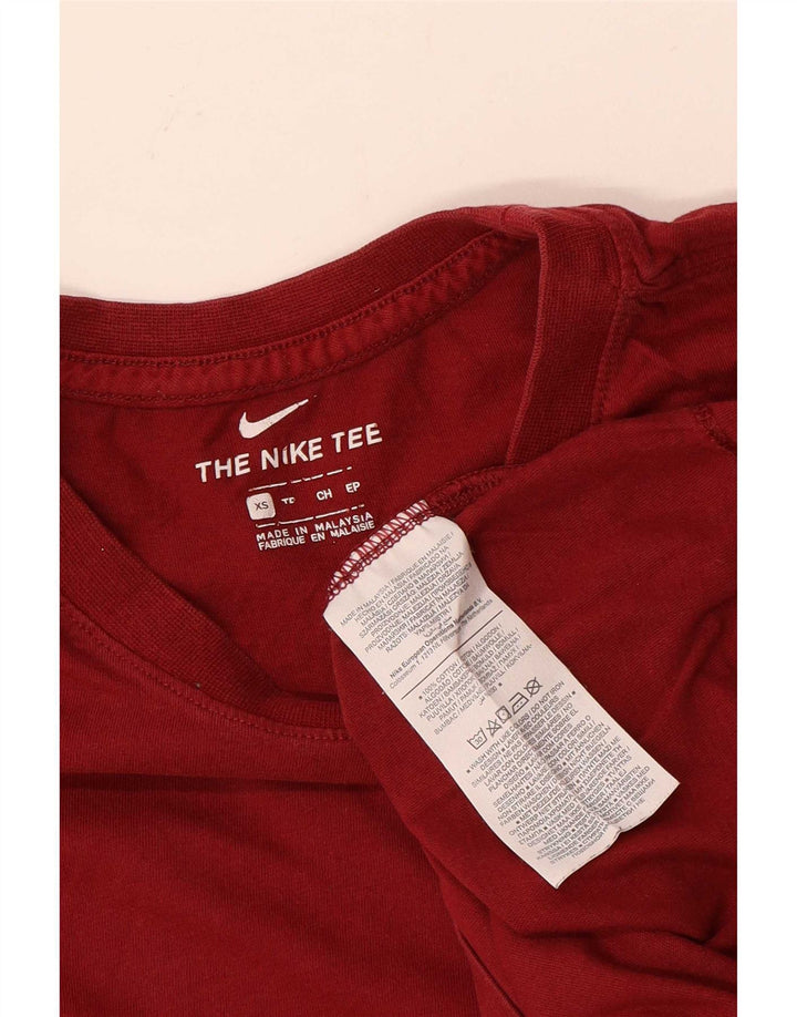 Nike T-shirt top XS rød bomuld til mænd