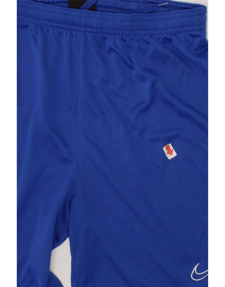 NIKE Boys Dri Fit Sport Shorts 12-13 Years Large Blue Polyester Vintage Nike and Second-Hand Nike from Messina Hembry 