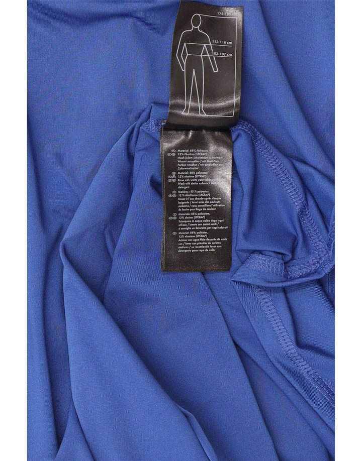 Mistral Herre Grafisk Top Langærmet XL Blå Colourblock Polyester
