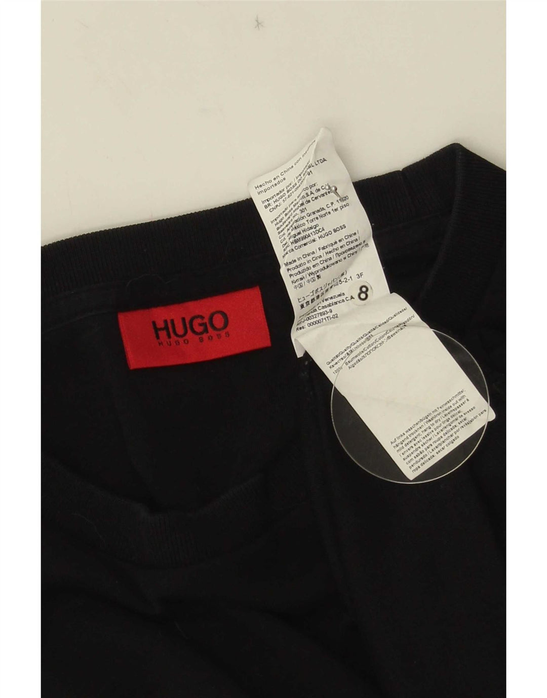 Hugo Boss Herre Grafisk Sweatshirt Jumper Stor Sort Bomuld