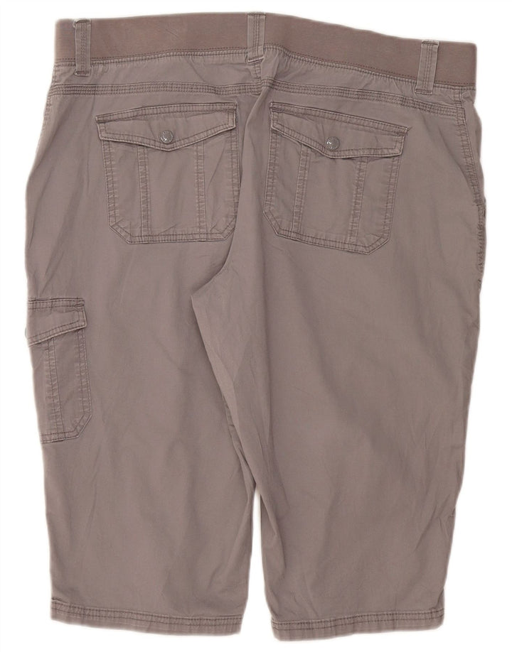 Lee Womens Easy Fit Cargo Shorts US 18 2XL W40 Grå Bomuld