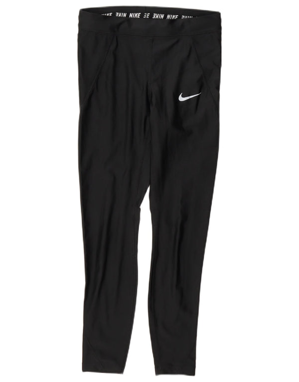 Nike Dame Dri Fit Leggings UK 10 Small Black